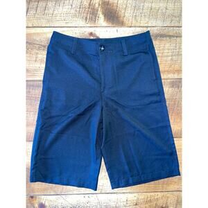 NWT Boys Under Armour Black Dress Logo Chino‎ Golf Short Size Youth Large